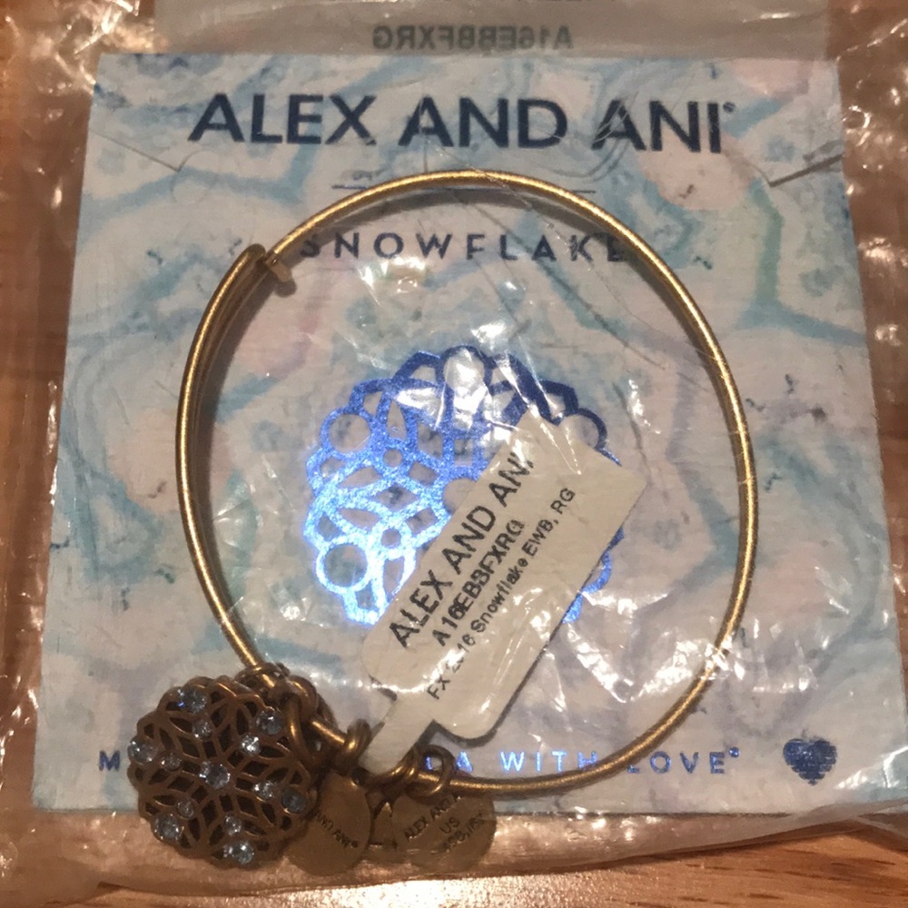 Alex and ani snowflake bracelet